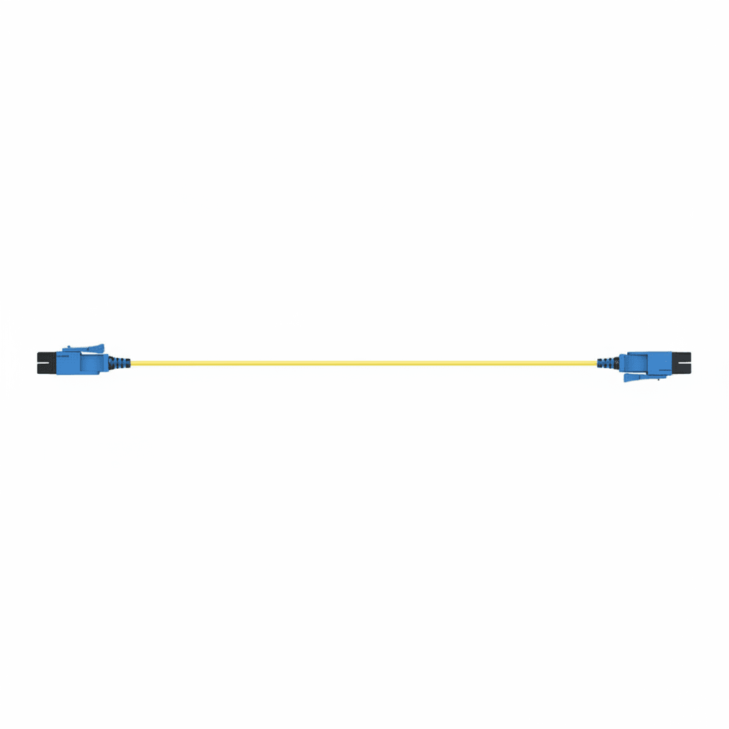 Cordon optique DXUniboot PushPull LC/UPC G.657A2 Ø2,1mm jaune Lg 2,0m